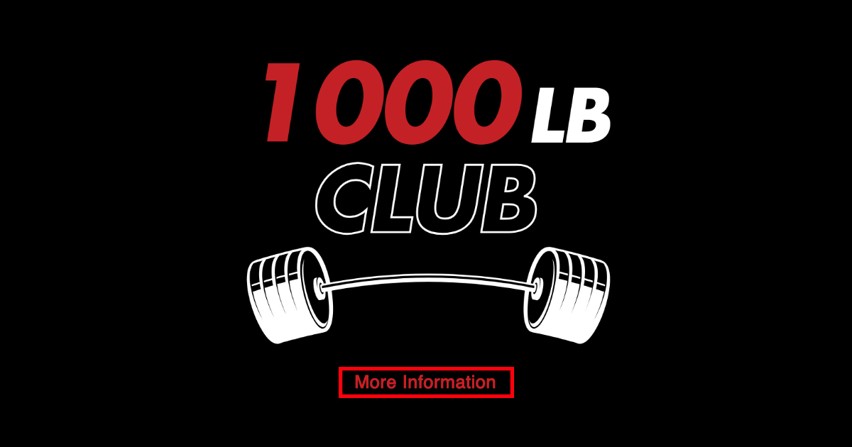 1000 pound club event banner
