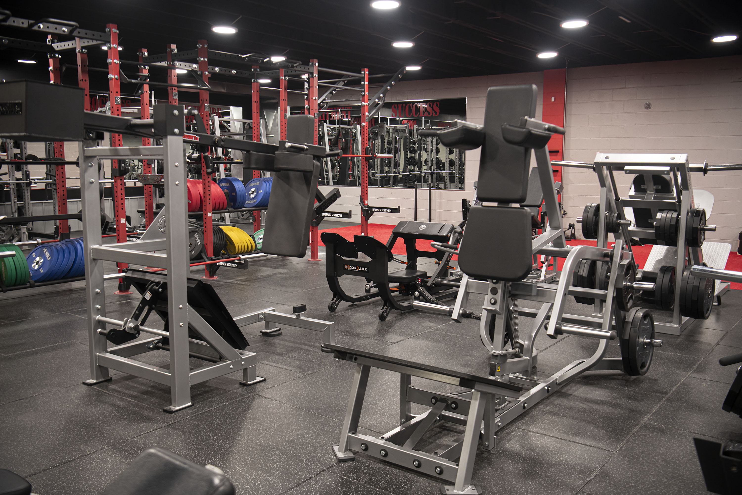 365 Fitness benches and lifting equipment